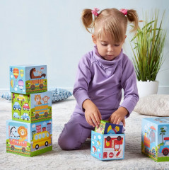 Пирамидка из кубиков «Транспорт» - Фото 8