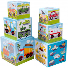 Пирамидка из кубиков «Транспорт» - Фото 10