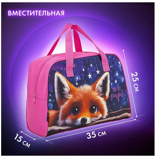 Сумка для внешкольных занятий «Cute fox»