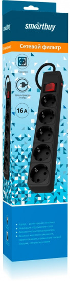 Сетевой фильтр Smartbuy SBSP-5-30-K