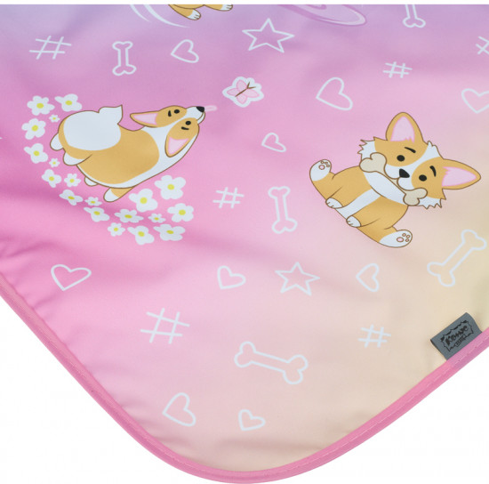 Фартук для уроков труда и рисования с нарукавниками «Corgi time»