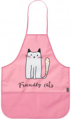 Фартук для уроков труда и рисования с нарукавниками и карманами «Friendly cats» - Фото 5