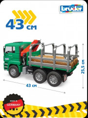 Лесовоз с портативным краном и брёвнами «Макс» - Фото 6