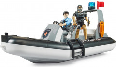 Лодка полицейская со световым модулем, полицейским и водолазом - Фото 1