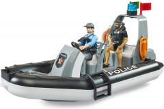 Лодка полицейская со световым модулем, полицейским и водолазом - Фото 2