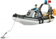 Лодка полицейская со световым модулем, полицейским и водолазом - Фото 3