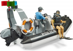 Лодка полицейская со световым модулем, полицейским и водолазом - Фото 7