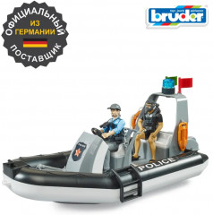 Лодка полицейская со световым модулем, полицейским и водолазом - Фото 8