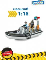 Лодка полицейская со световым модулем, полицейским и водолазом - Фото 12