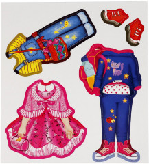 Игра развивающая «Одень куклу» на магнитах - Фото 2