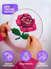 Вышивка с рамкой «Роза» - Фото 2