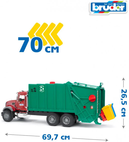 Машина «Мусоровоз Mack»