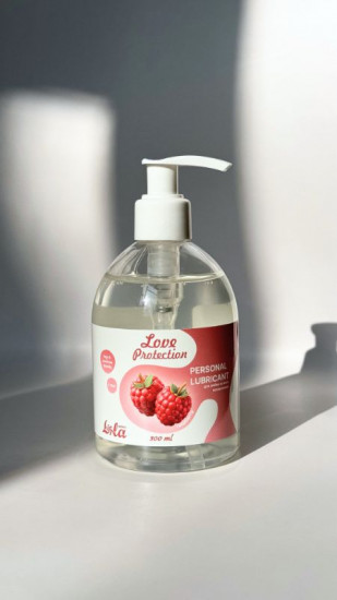 Лубрикант на водной основе с ароматом малины «Love Protection Raspberry»