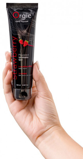 Гель интимный на водной основе с клубничным вкусом «Lube Tube Strawberry»