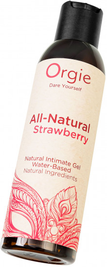 Гель интимный на водной основе «All-Natural Strawberry»