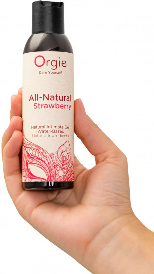 Гель интимный на водной основе «All-Natural Strawberry»