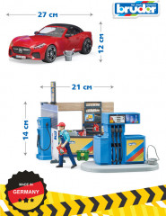 Набор игровой «Автозаправка с автомойкой и аксессуарами» - Фото 3