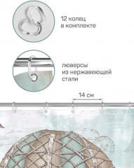 Штора для ванной - Фото 1
