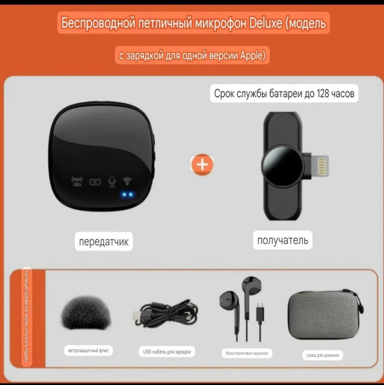 Беспроводной петличный микрофон Rivan8