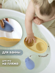 Набор игрушек для ванны «Мишки в лодочке» - Фото 1