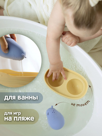 Набор игрушек для ванны «Мишки в лодочке»