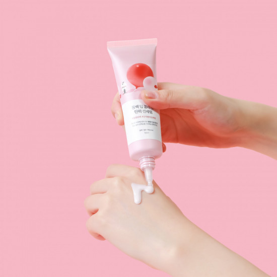 Солнцезащитная сыворотка для лица SPF50+ «Camellia Deep Collagen Firming Sun Serum»