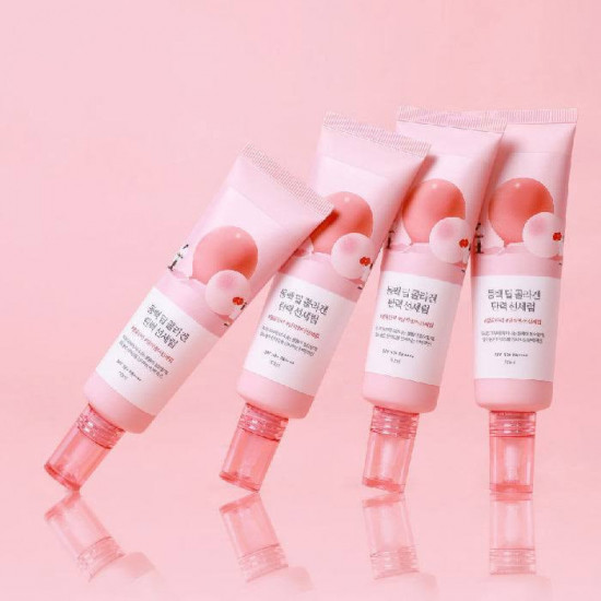 Солнцезащитная сыворотка для лица SPF50+ «Camellia Deep Collagen Firming Sun Serum»