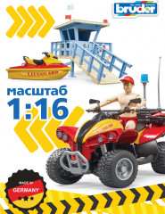 Набор игровой «Спасательная станция с квадроциклом и водным мотоциклом» - Фото 5