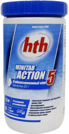 Таблетки хлора для бассейна «Minitab Action 5»
