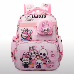 Рюкзак школьный для девочек «Лабубу» - Фото 1