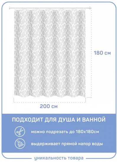 Штора для ванной