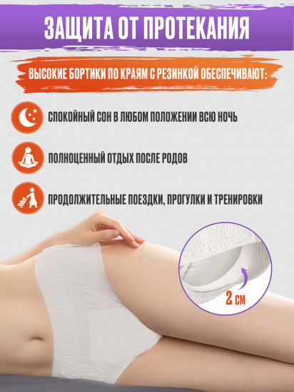 Гигиенические трусы с прокладкой одноразовые «Comfort»