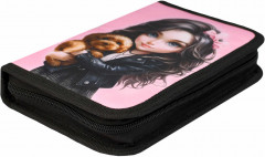 Пенал школьный «Брюнетка с собачкой» - Фото 2