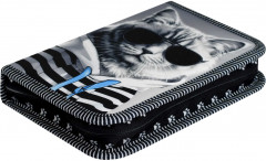 Пенал школьный «Кот в худи» - Фото 2