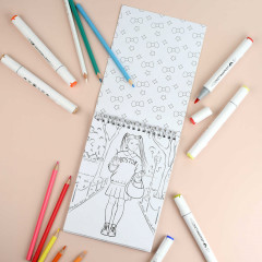 Раскраска «Стильные девчонки» - Фото 2