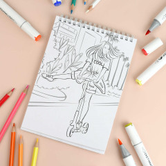 Раскраска «Стильные девчонки» - Фото 4