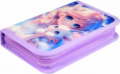 Пенал школьный «Девочка и единорог» - Фото 2