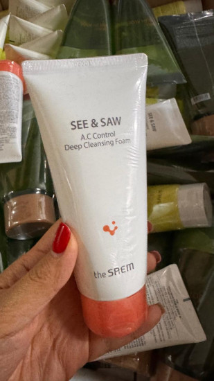 Пенка для жирной кожи лица «See & Saw A.C Control Deep Cleansing Foam»
