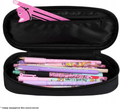 Пенал школьный «Брюнетка с собачкой» - Фото 5