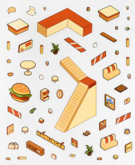 Наклейки-румбокс для создания миниатюрных сцен «Капибара. Кафе» - Фото 3