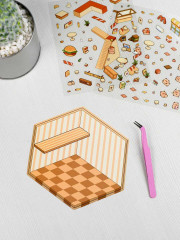 Наклейки-румбокс для создания миниатюрных сцен «Капибара. Кафе» - Фото 5