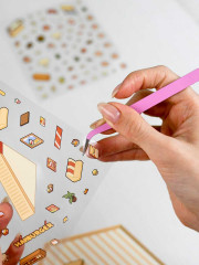 Наклейки-румбокс для создания миниатюрных сцен «Капибара. Кафе» - Фото 10