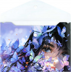 Папка для тетрадей «Девушка с бабочками» - Фото 2