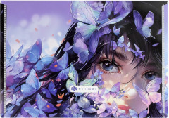 Папка для тетрадей «Девушка с бабочками» - Фото 4