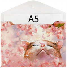 Папка для тетрадей «Цветочный кот» - Фото 4