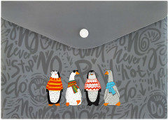 Папка для тетрадей «Пингвины и гуси» - Фото 1