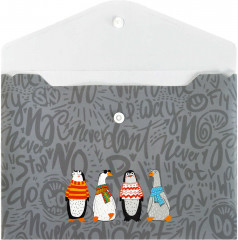 Папка для тетрадей «Пингвины и гуси» - Фото 2