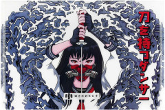 Папка для тетрадей «Девушка с катаной» - Фото 4