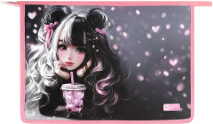 Папка для тетрадей «Девочка с бабл-ти» - Фото 5