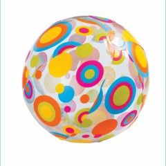 Мяч надувной прозрачный "Lively Print Ball" (61 см), рисунок в ассортименте - Фото 1